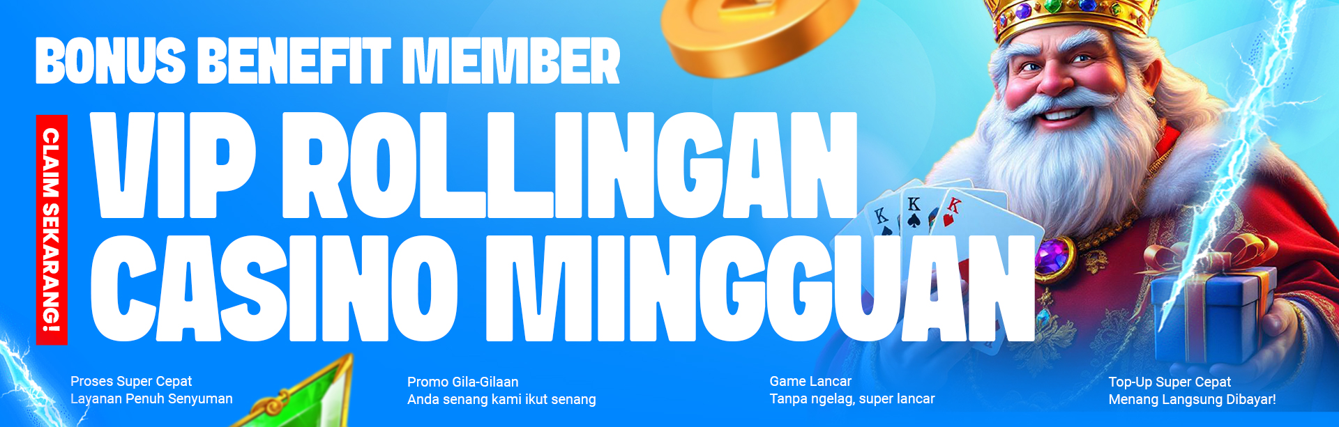 BONUS BENEFIT ROLLINGAN CASINO MINGGUAN