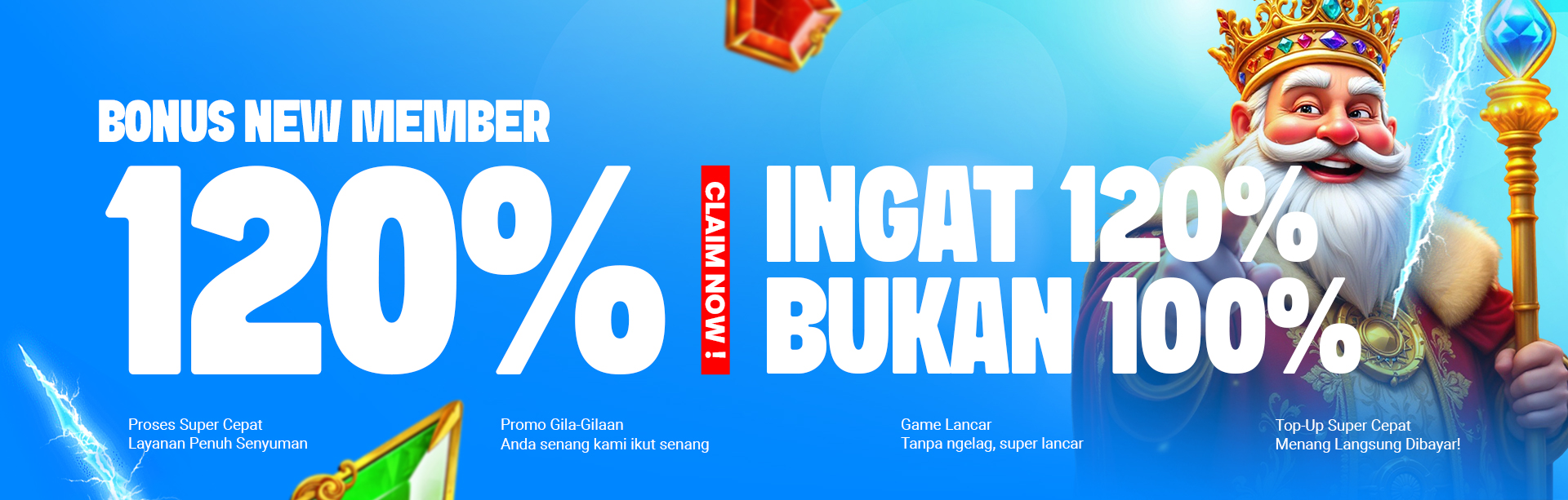 BONUS NEW MEMBER 120%