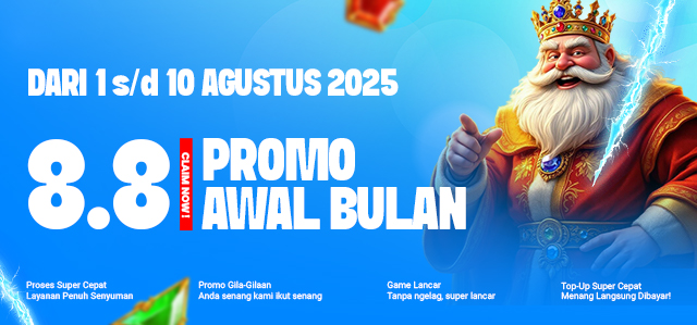 BONUS SPECIAL AWAL BULAN 8.8 