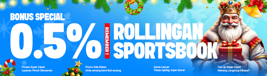 BENEFIT MEMBER KOMISI ROLLINGAN SPORTSBOOK MINGGUAN 0.5%