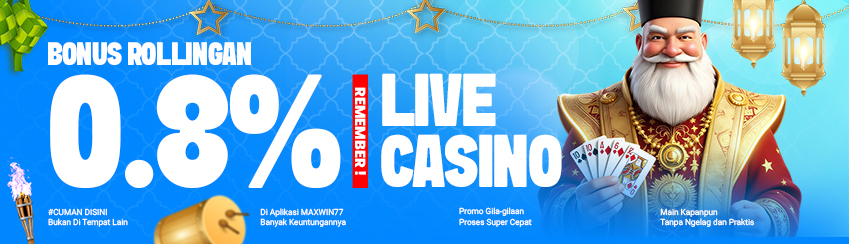 BENEFIT KOMISI ROLLINGAN CASINO MINGGUAN 0.8%