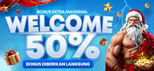 BONUS WELCOME NEW MEMBER 50%